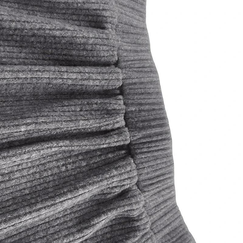Women's Solid Color Off-Shoulder Long Sleeve Top & Pants Set - Elegant Asymmetrical Hem & Ruffes Cuff Casual Outfit