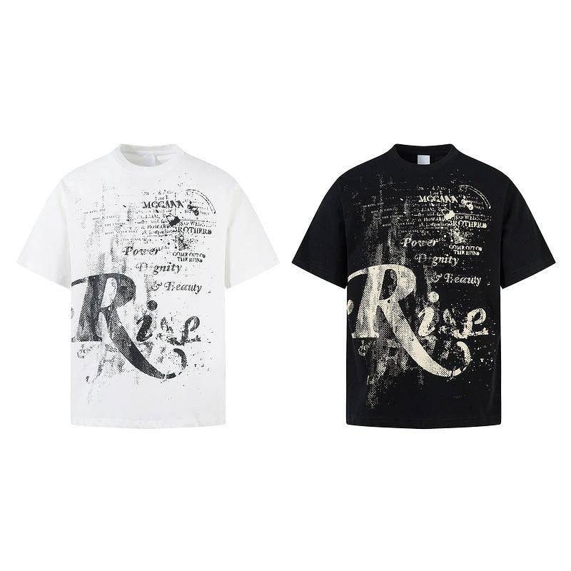 Men's And Women's Letter Printing Casual Couple's Tops